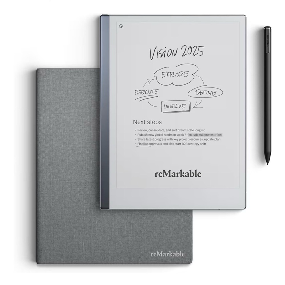 2 Digital Paper Tablet in Gray with Marker